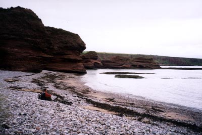 Arbroath's Cliffs při odlivu