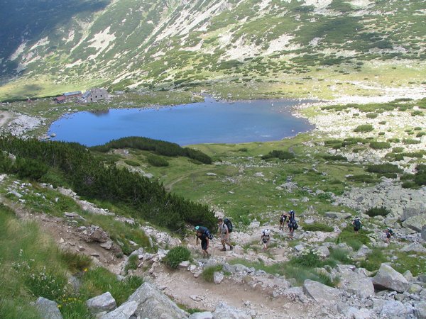 Jezero u chaty Musala shůry