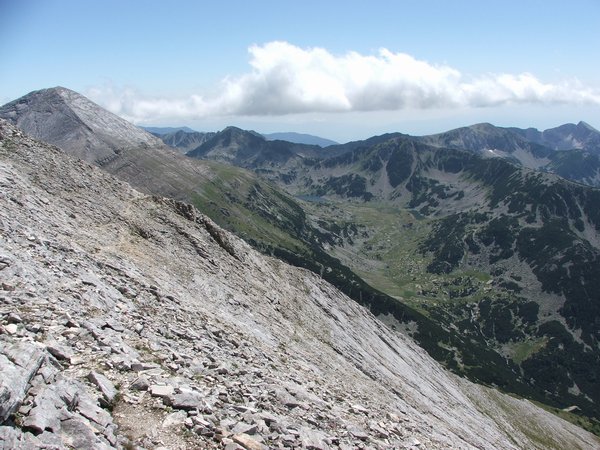 Pohled na Pirin z Končeta