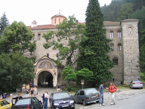 Vchod do Rilského monastýru