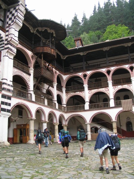 Odchod z Rilského monastýru