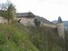 Karlštejn - hradby zakončené studniční věží